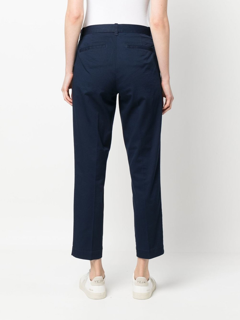 high-waisted slim-fit trousers 4