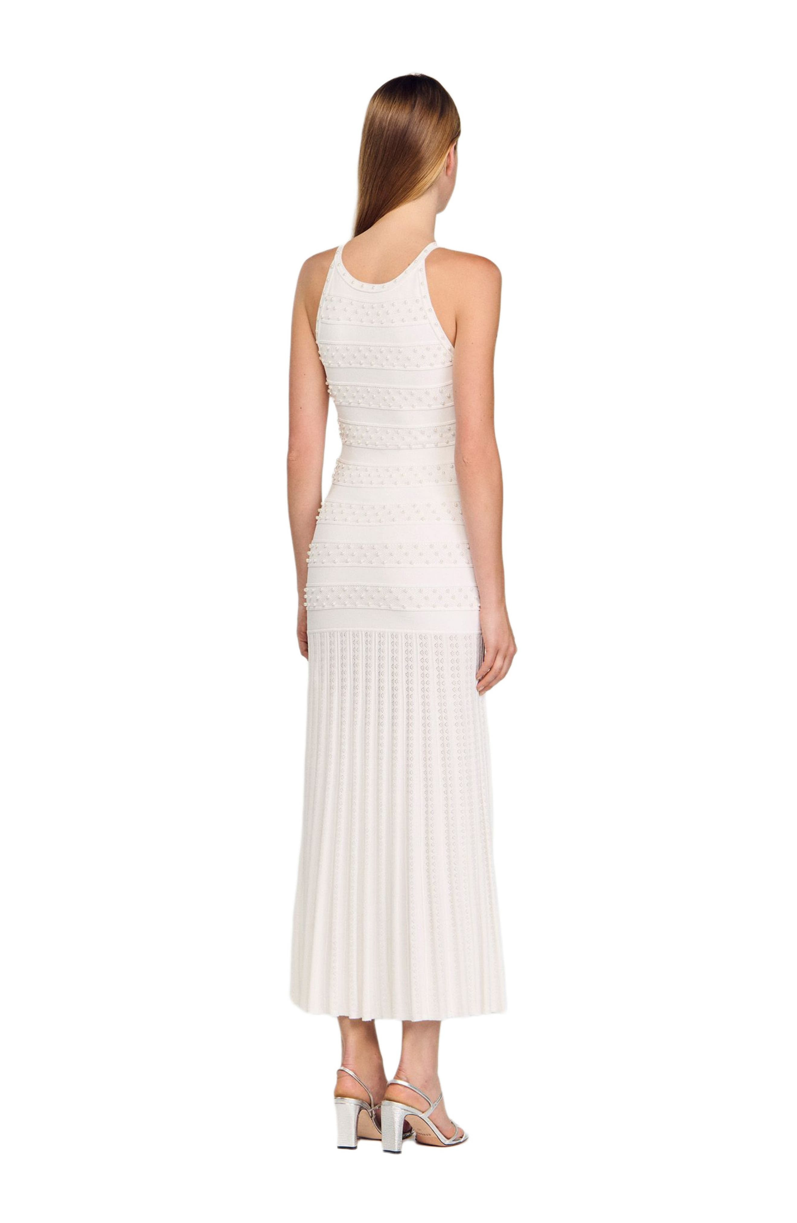 SANDRO Beaded dress in Ecru at Nordstrom - 2