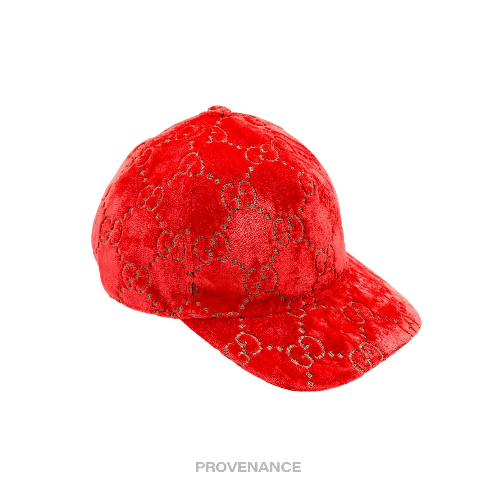 Gucci GG Monogram Canvas Velour Cap - Orange - 3
