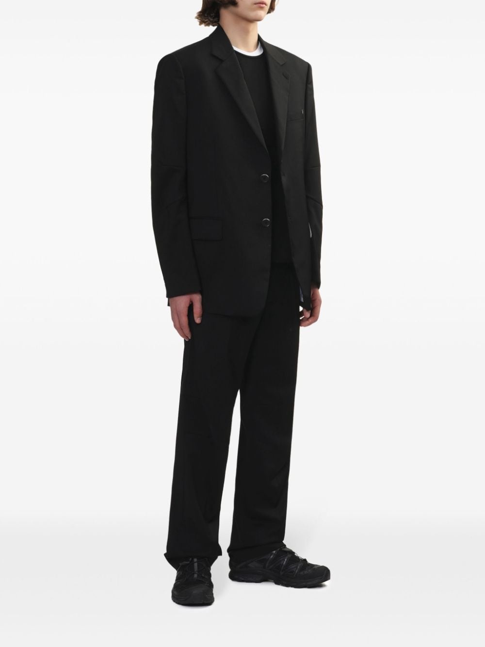 virgin wool tailored trousers - 2
