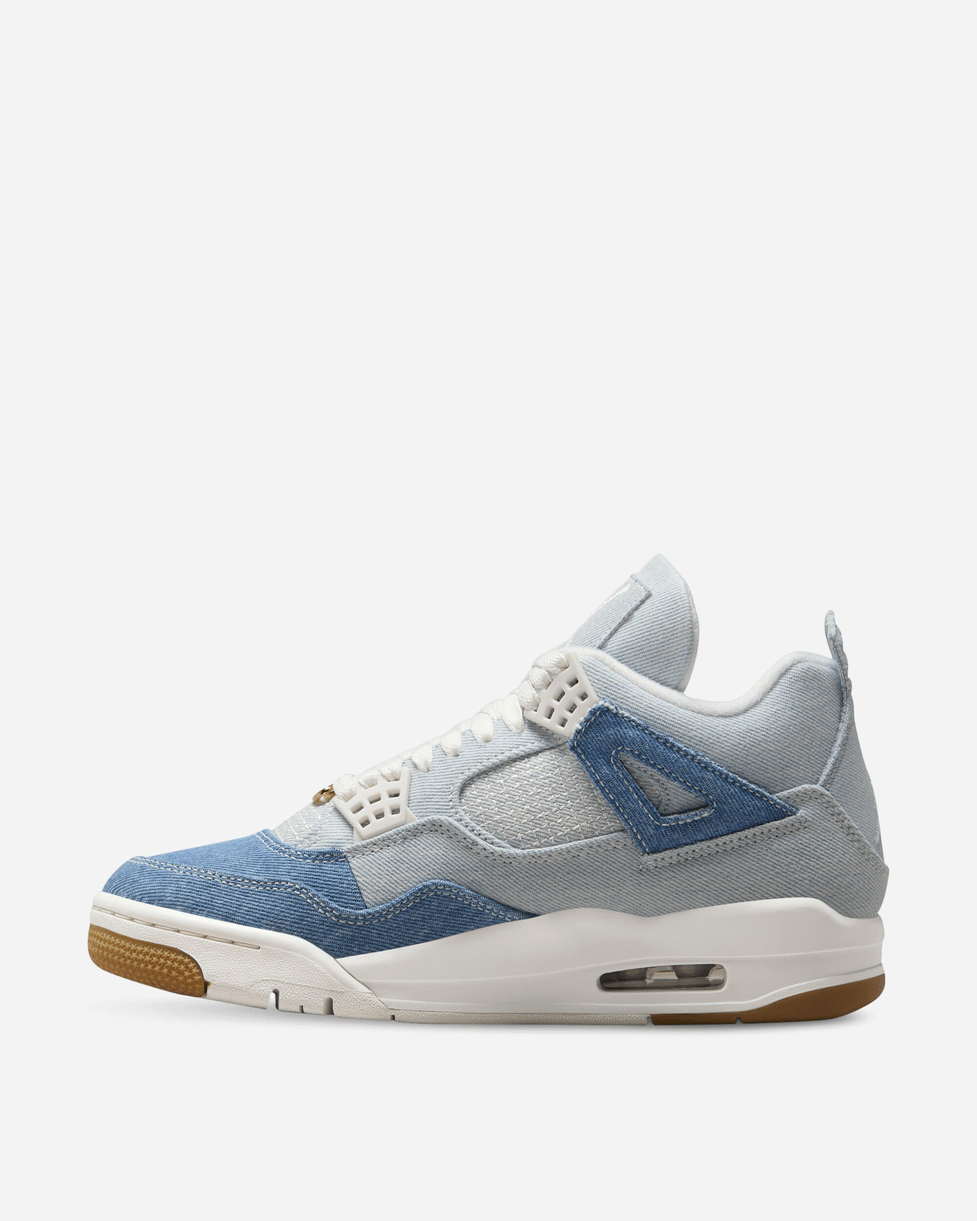 Women's Air Jordan 4 Sneakers Worn Blue - 3