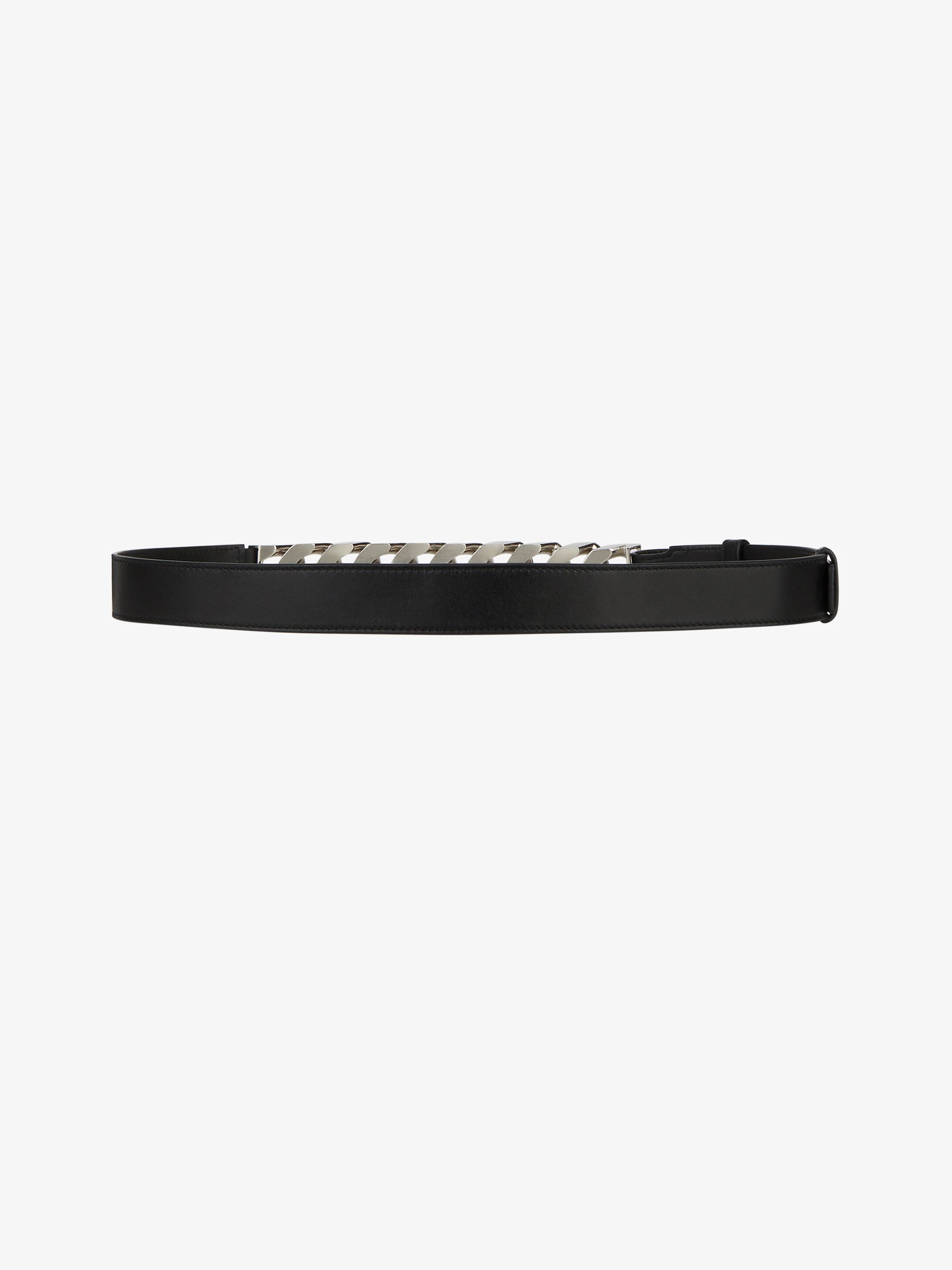 BELT IN LEATHER WITH CHAIN - 2