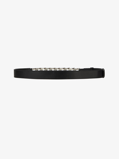 Givenchy BELT IN LEATHER WITH CHAIN outlook