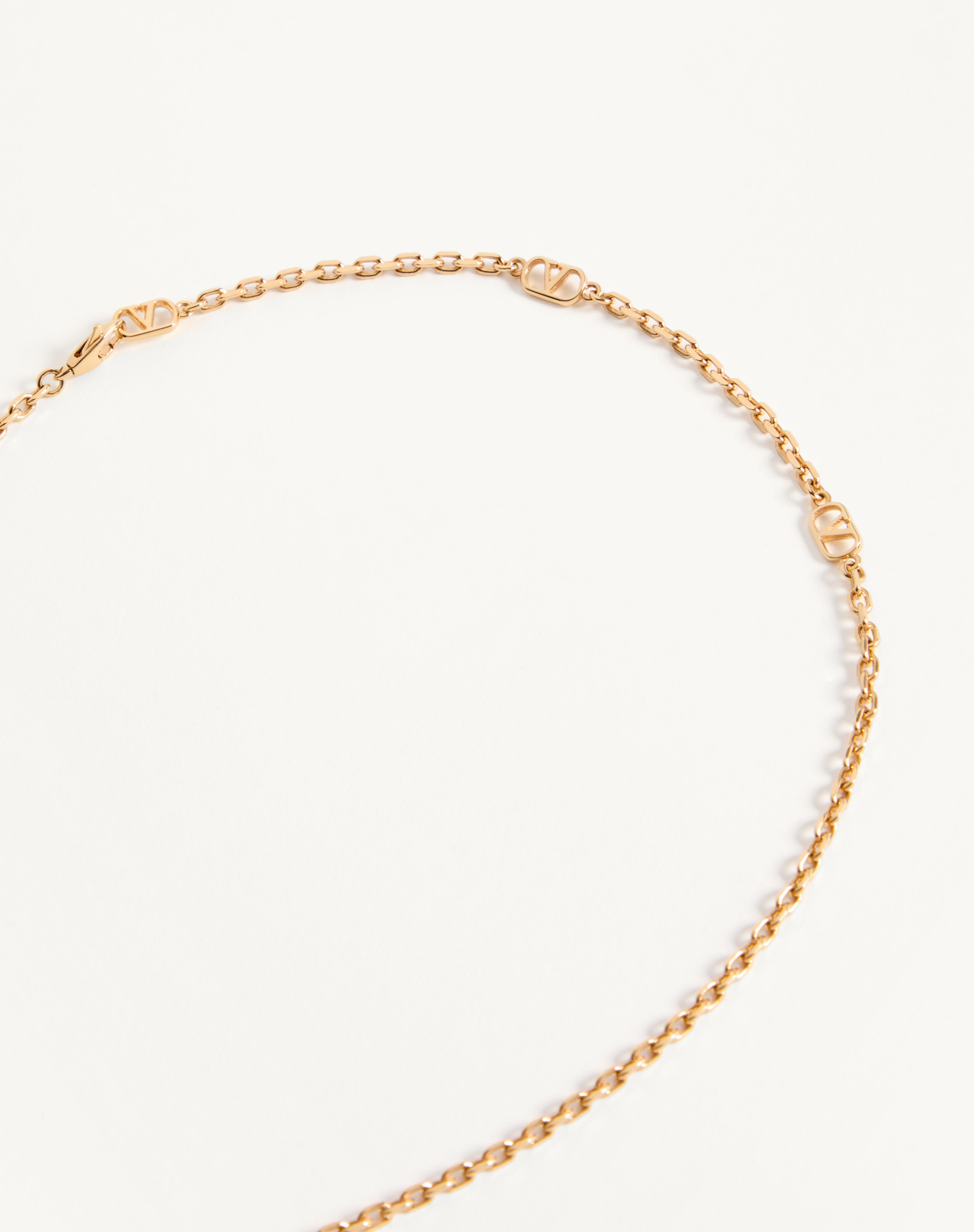 COEUR ROYAL NECKLACE IN METAL AND ENAMEL - 4