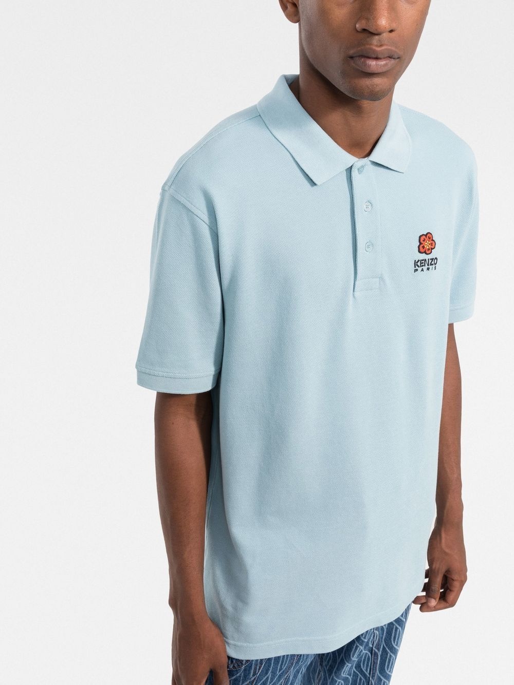 Boke Flower logo-embroidered polo shirt - 3