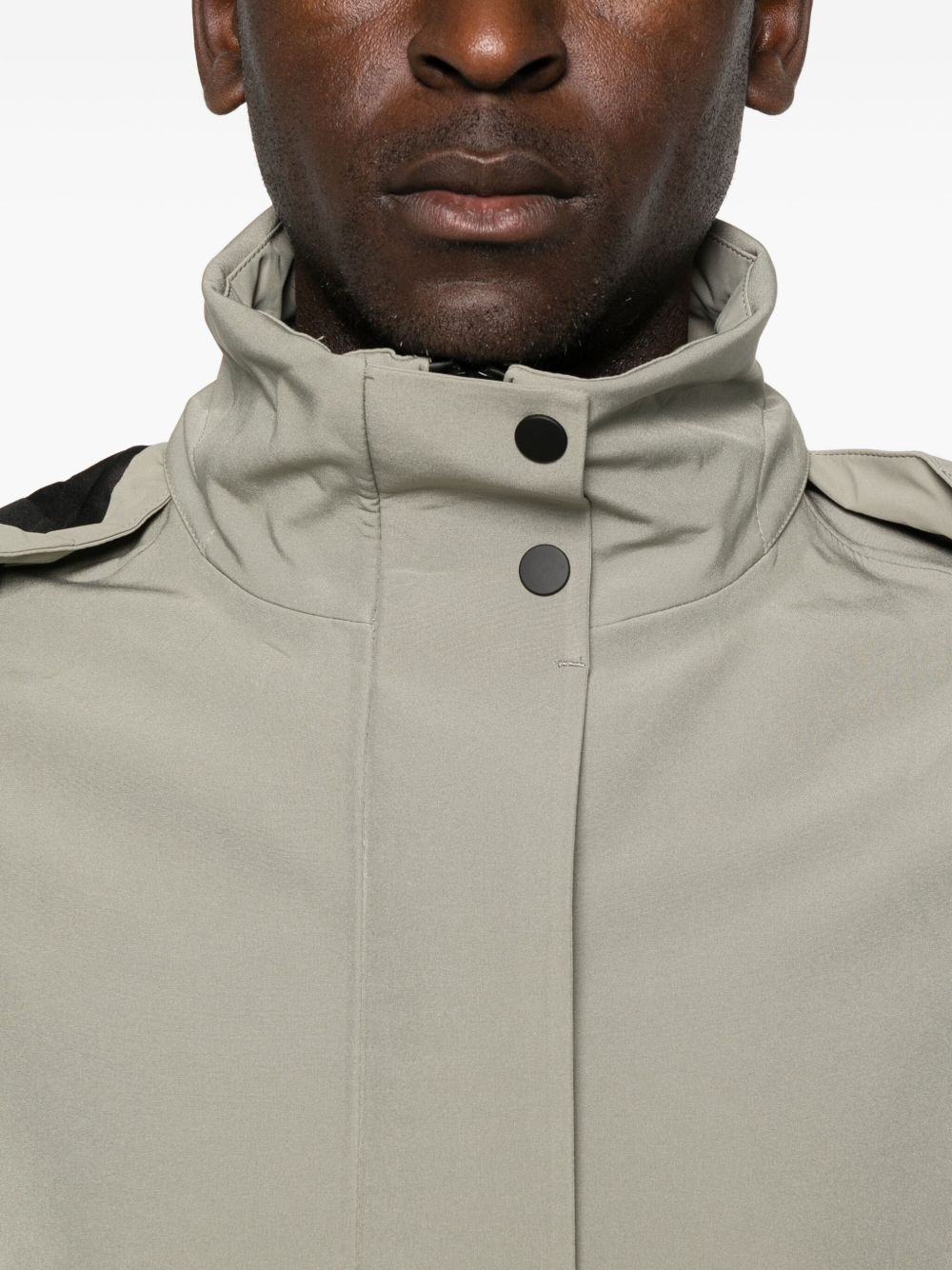 Suva Vision Softshell hooded A-line trench coat - 5