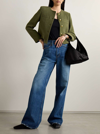 NILI LOTAN Paige cropped cotton-blend tweed jacket outlook