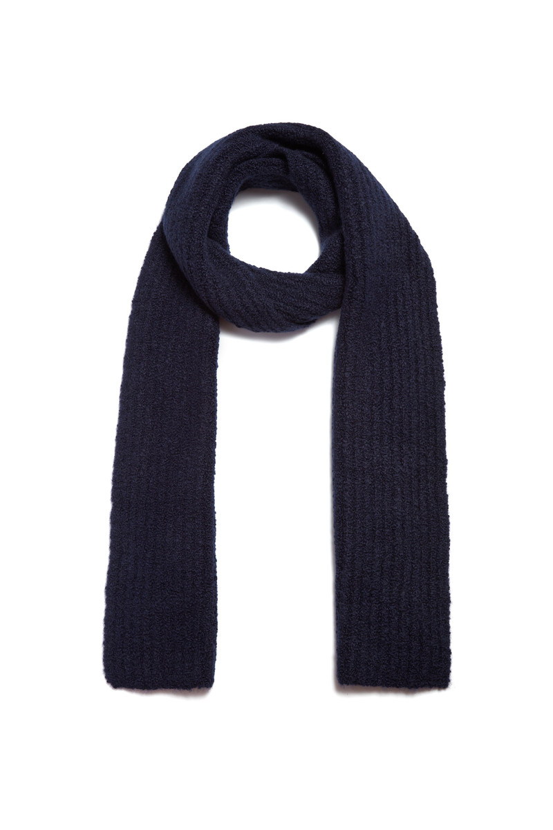 GABRIELA HEARST Ruben Scarf in Dark Navy Cashmere Boucle outlook