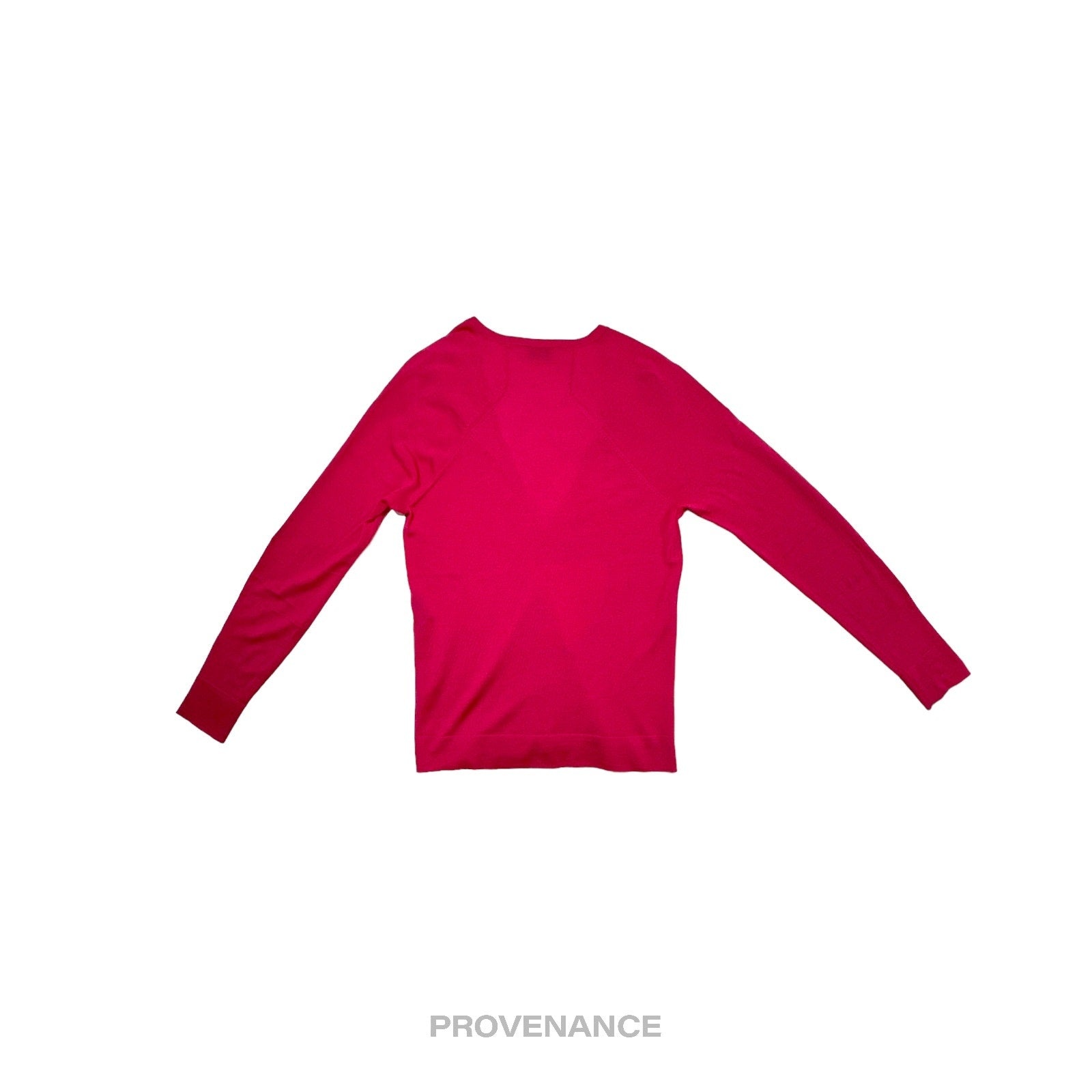 Balenciaga Knit Wool Cardigan - Magenta S - 2
