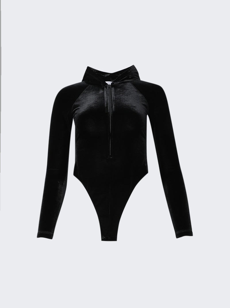 Velvet Hooded Body Black 1