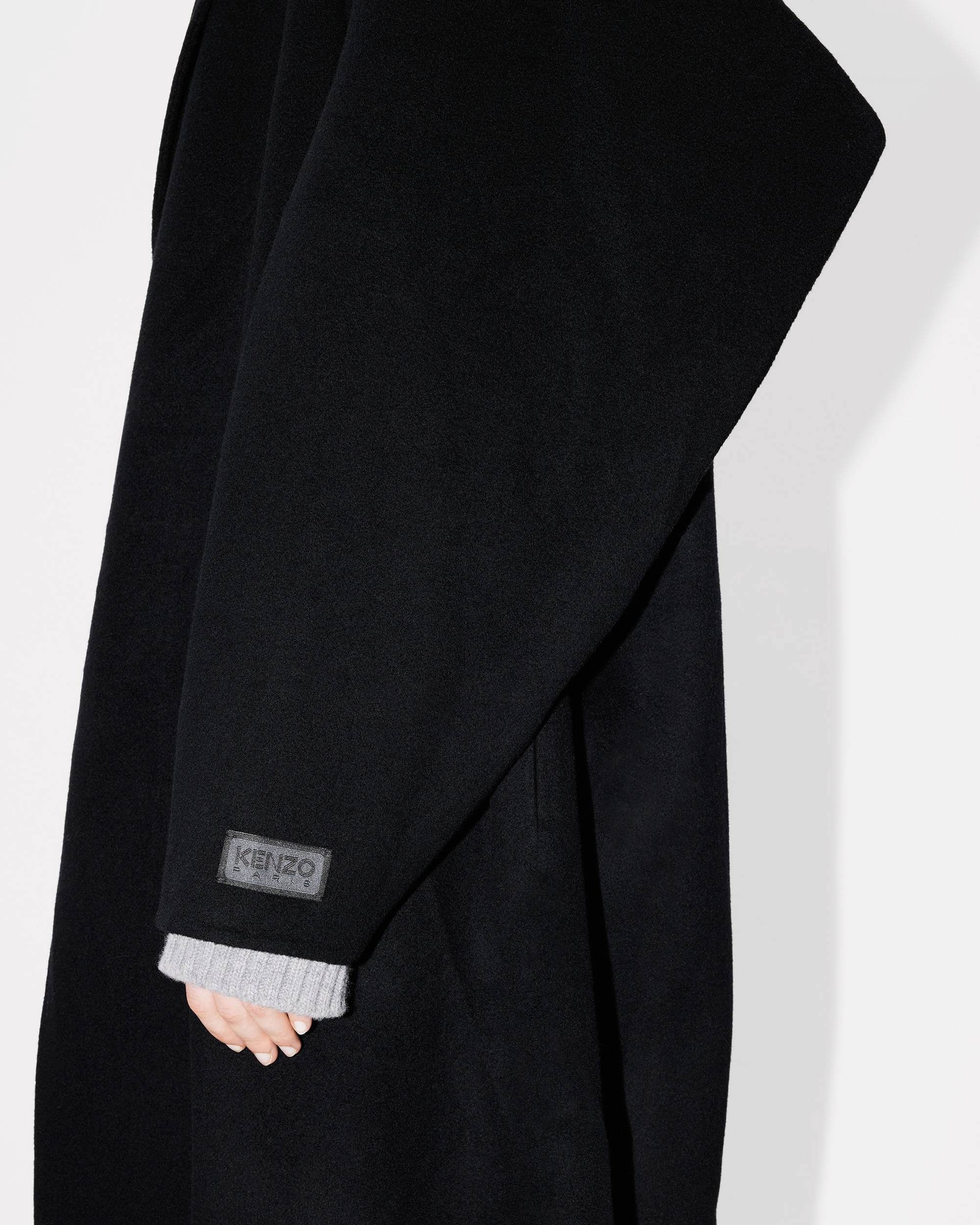 Long belted coat in wool and cashmere - 6