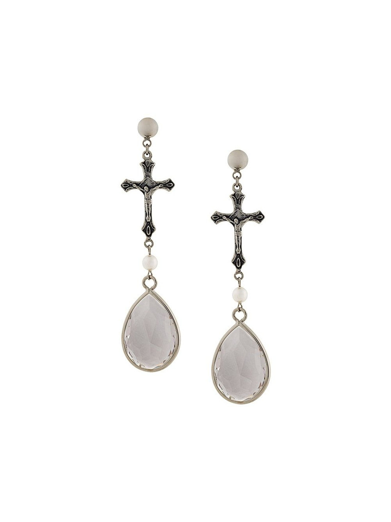 crucifix pendant earrings 1