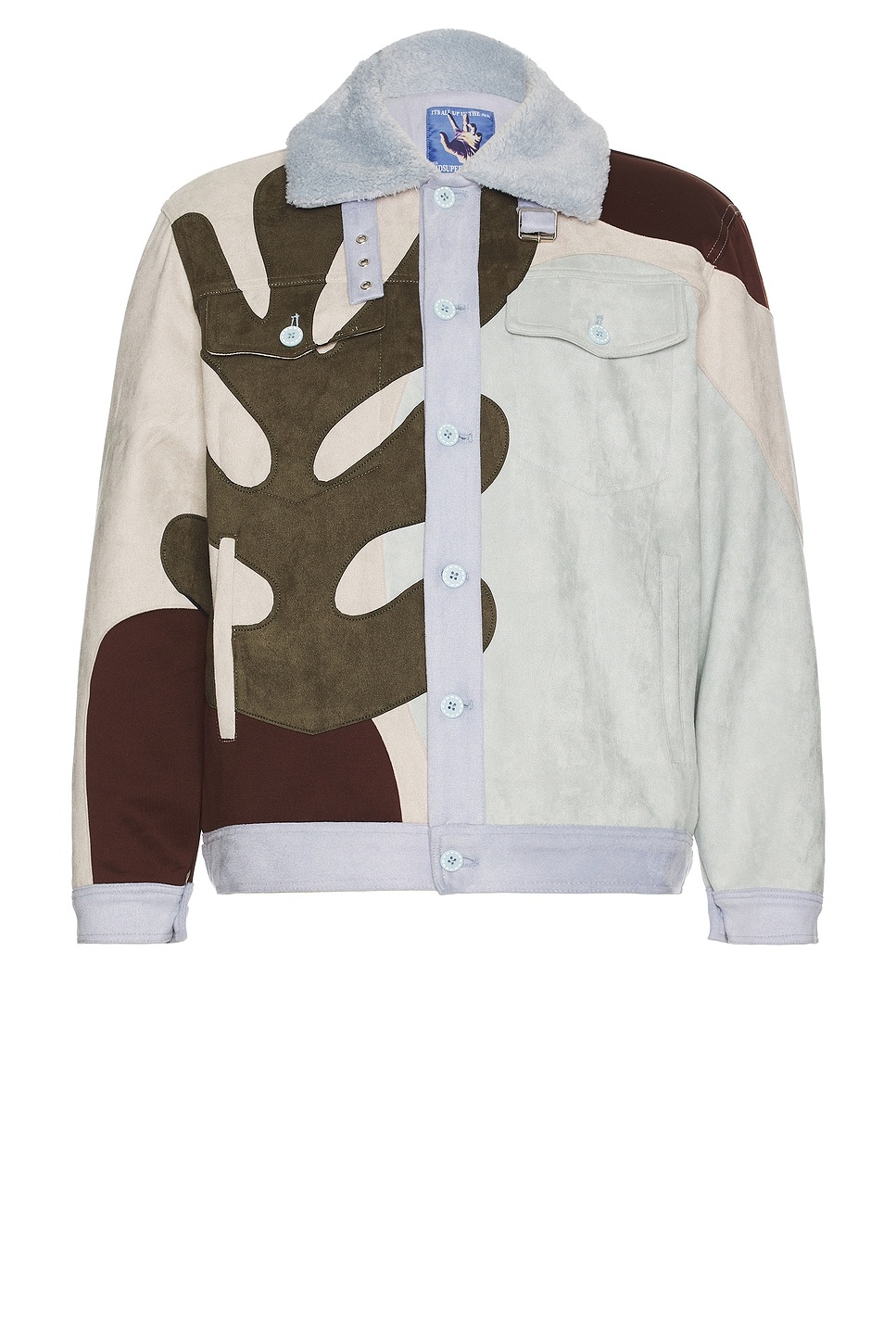 Suede Patchwork Jacket - 1
