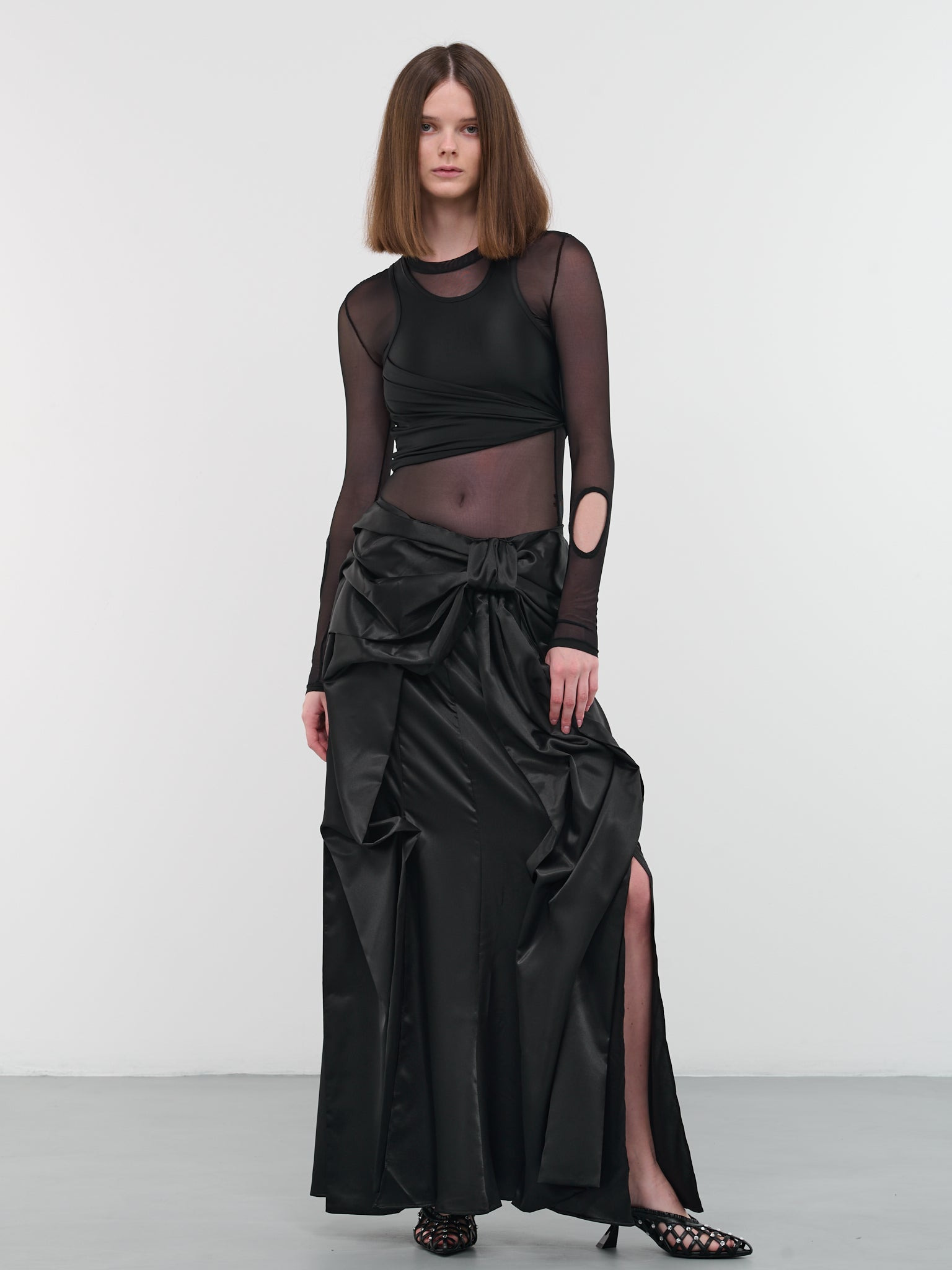 Satin Bow Skirt - 7