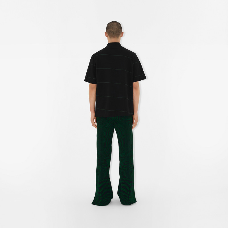 Striped Cotton Polo Shirt 4