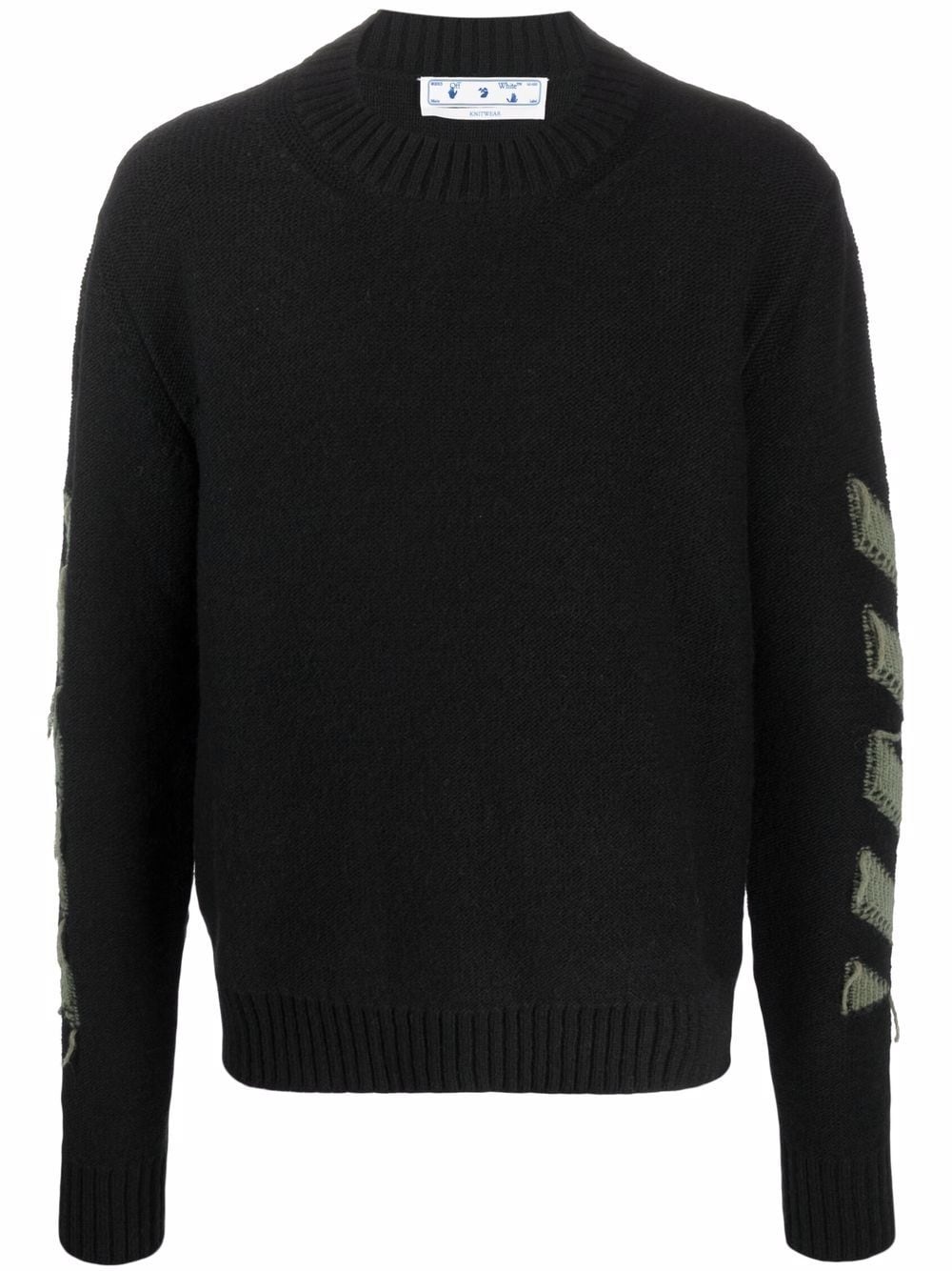 Arrows motif knitted jumper - 1