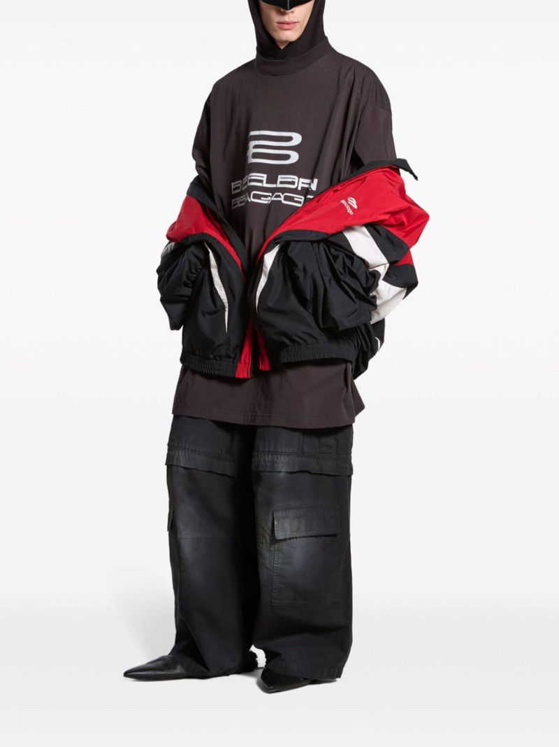 BALENCIAGA colour-block bomber jacket outlook