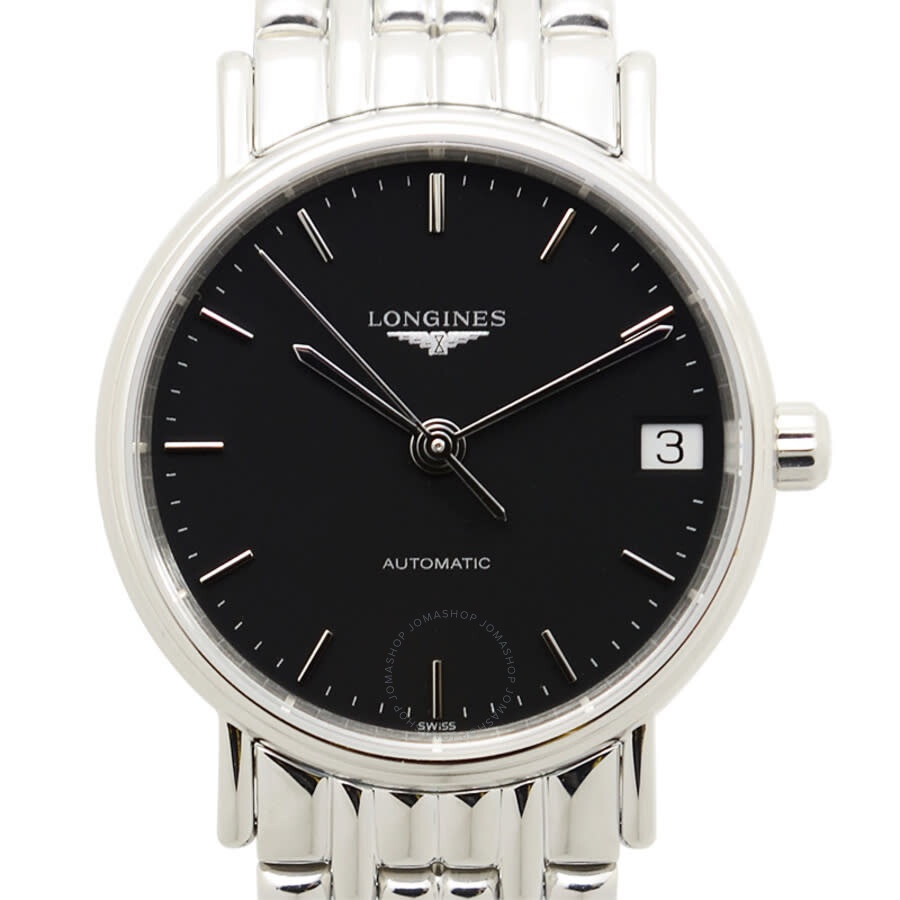 Longines Presence Black Dial Ladies Watch L4.322.4.52.6 - 2