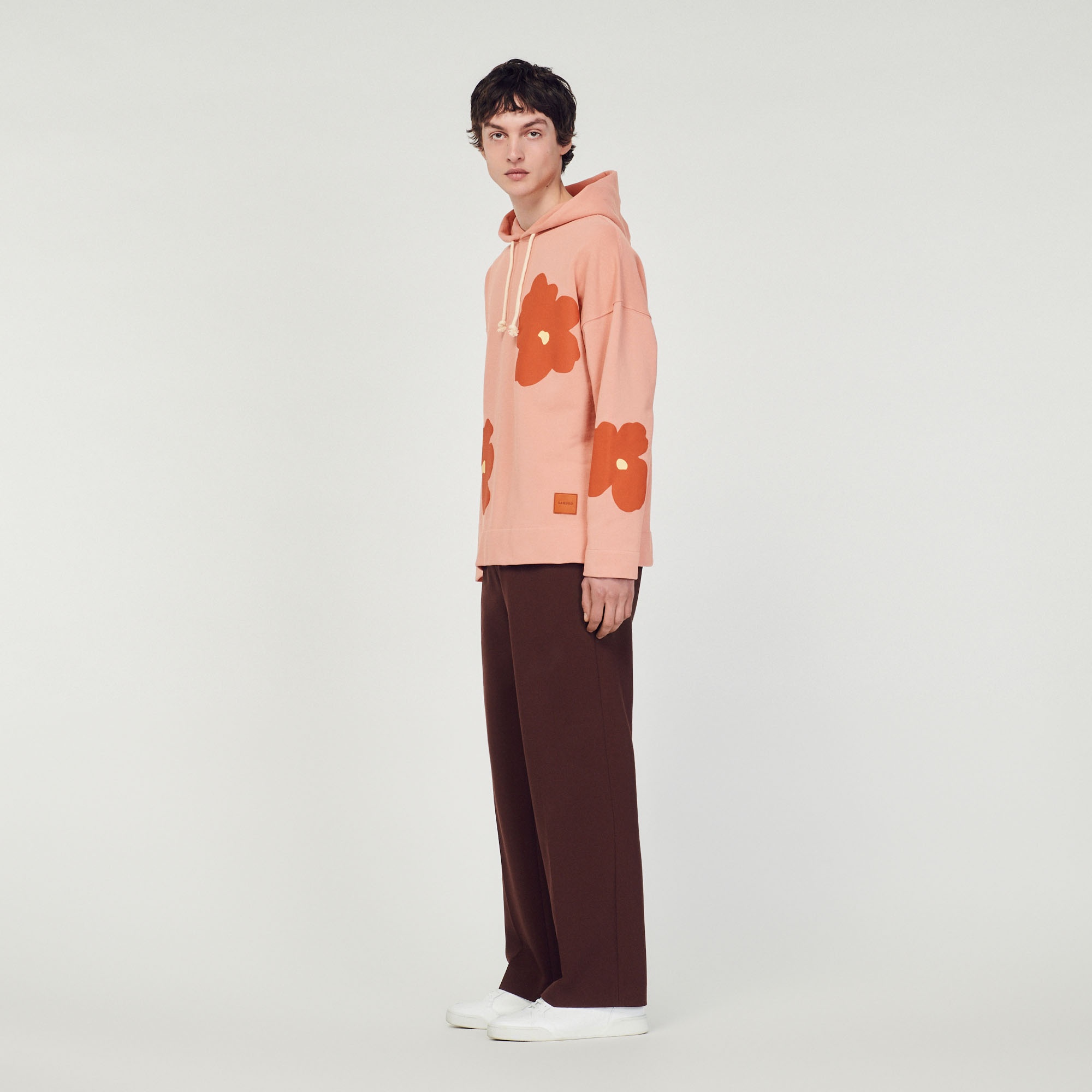 Floral pattern hoodie - 7