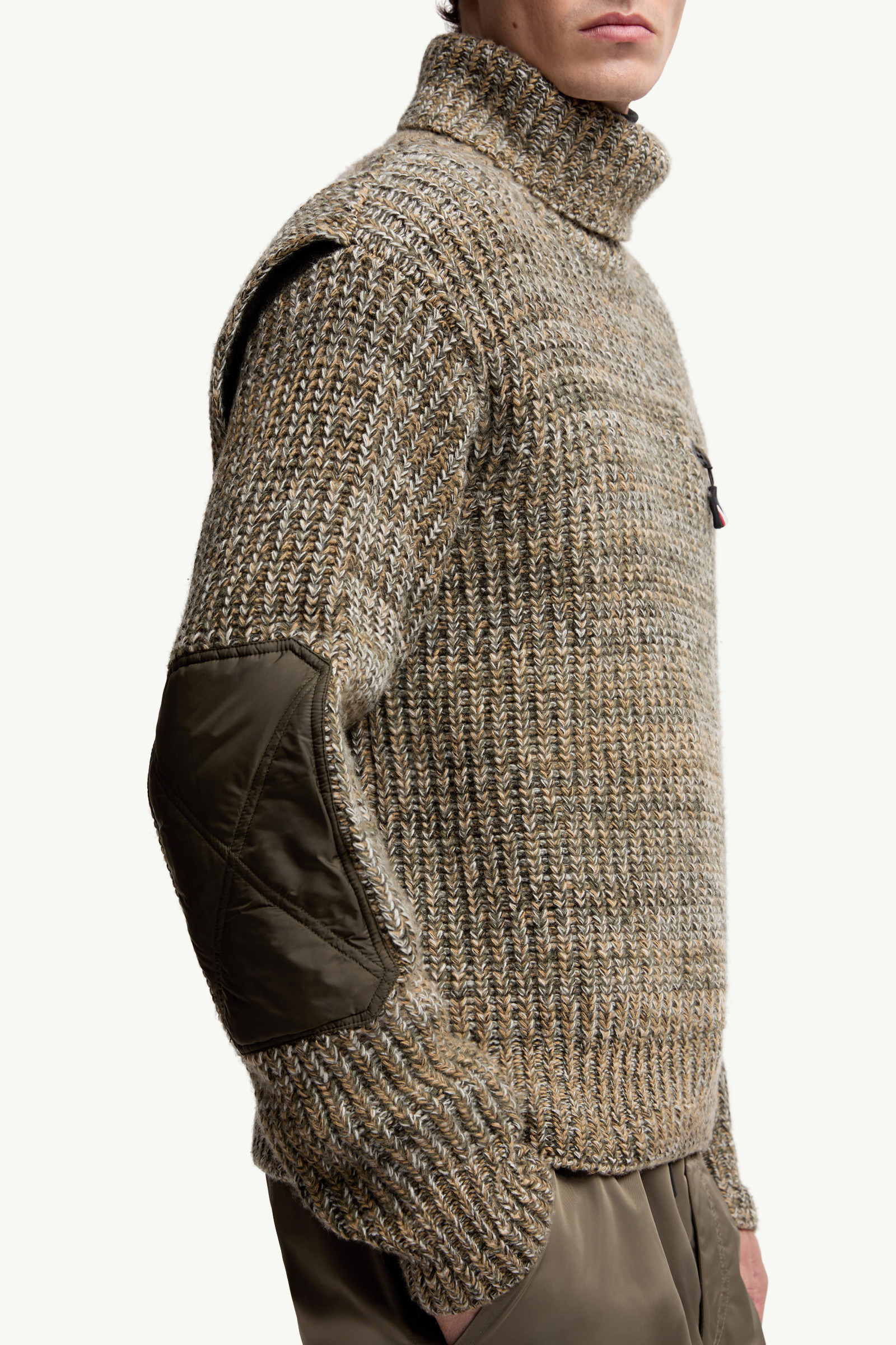 Wool Turtleneck Sweater with Pocket - 6