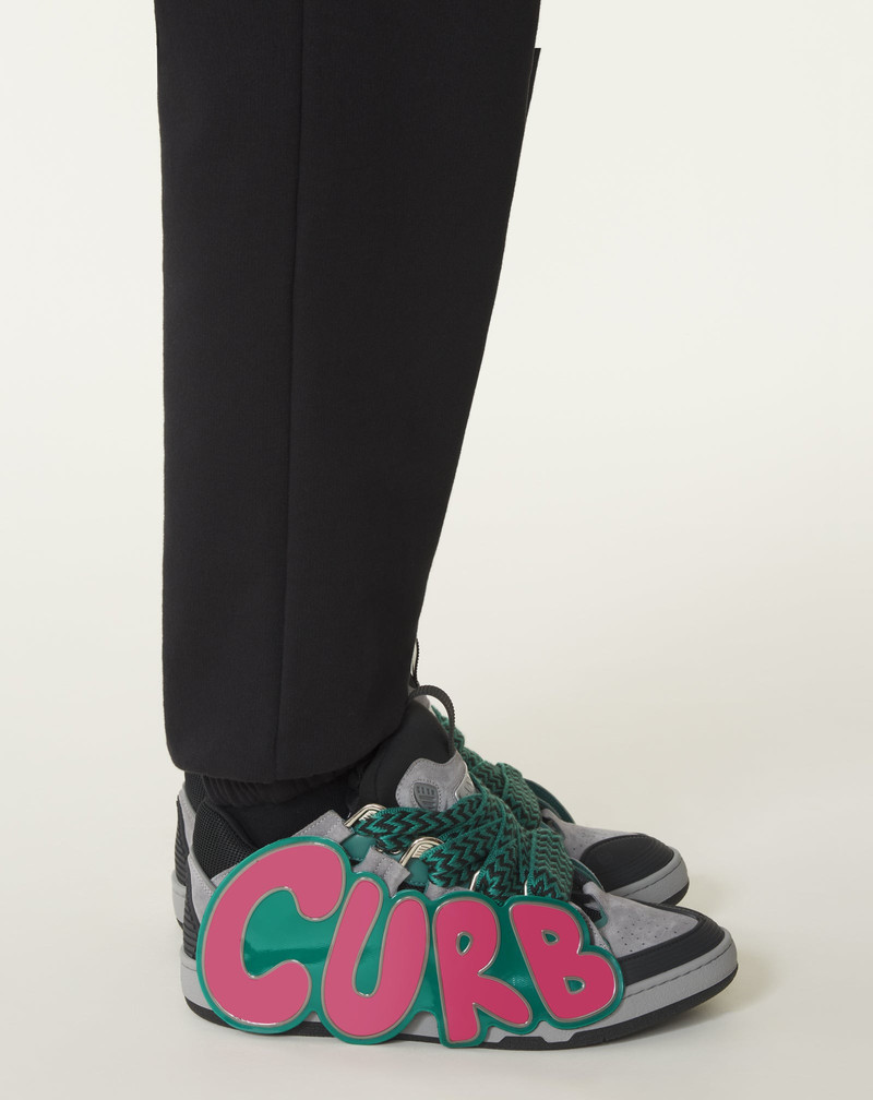 CURB PATCH SNEAKERS IN LEATHER 10