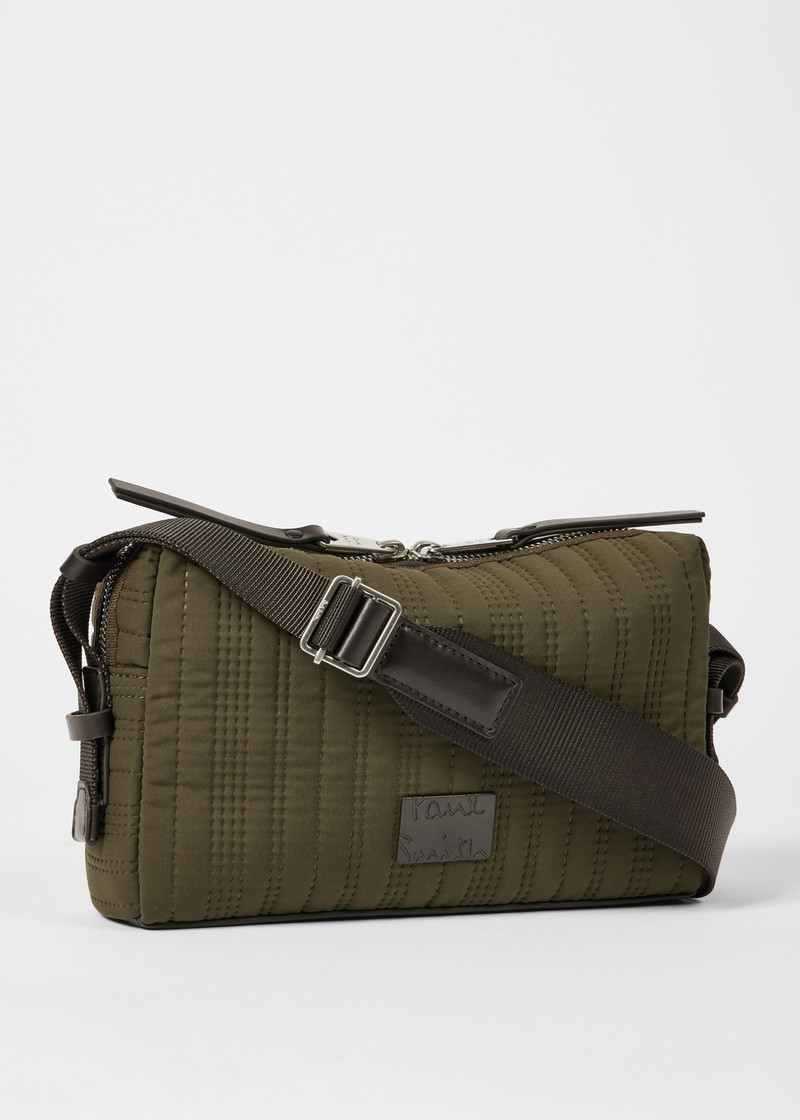 Khaki Quilted Camera Bag 4