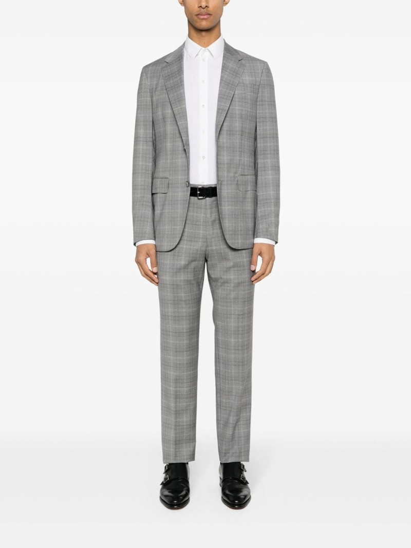 ZEGNA checked single-breasted suit outlook
