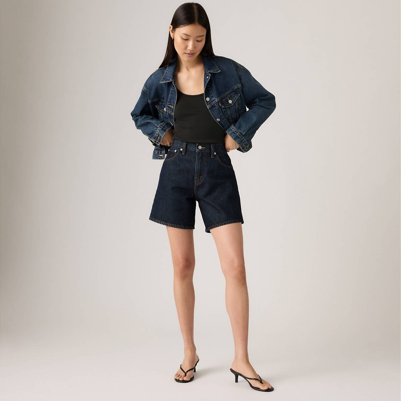 HIGH RISE BAGGY WOMEN'S SHORTS - 3