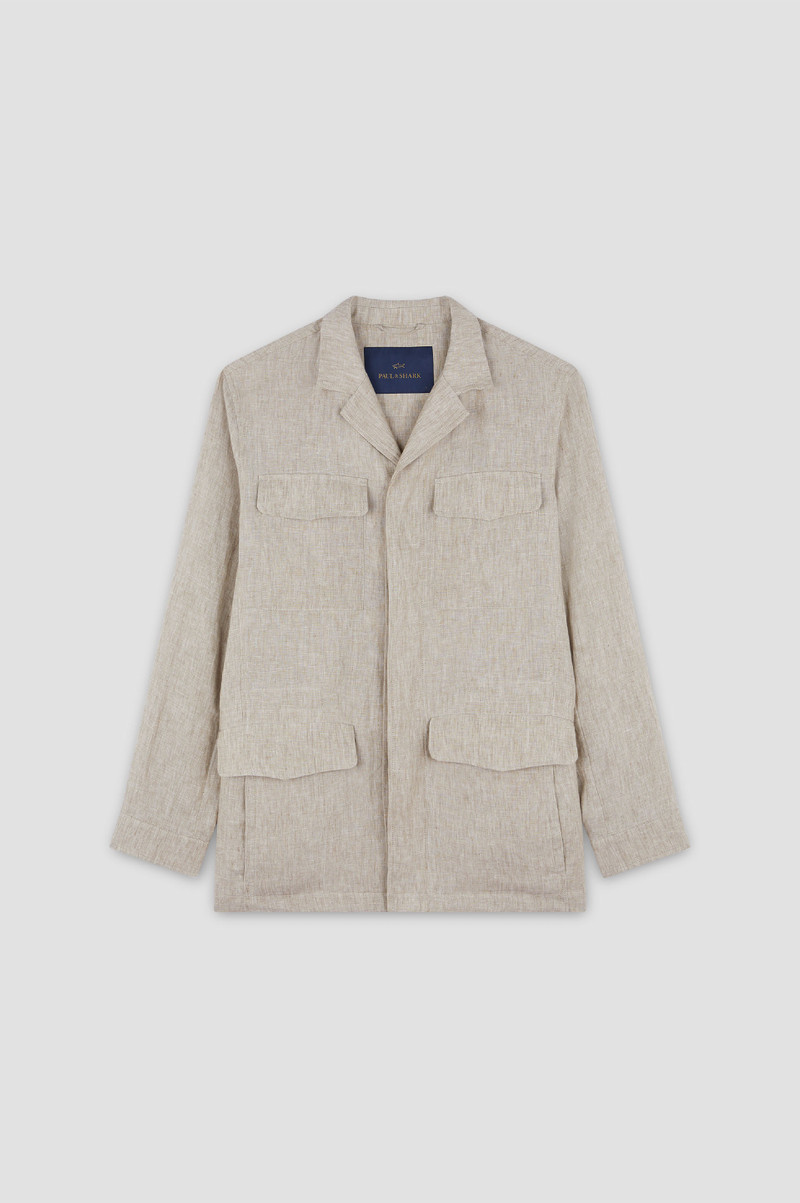 LINEN FIELD JACKET 1