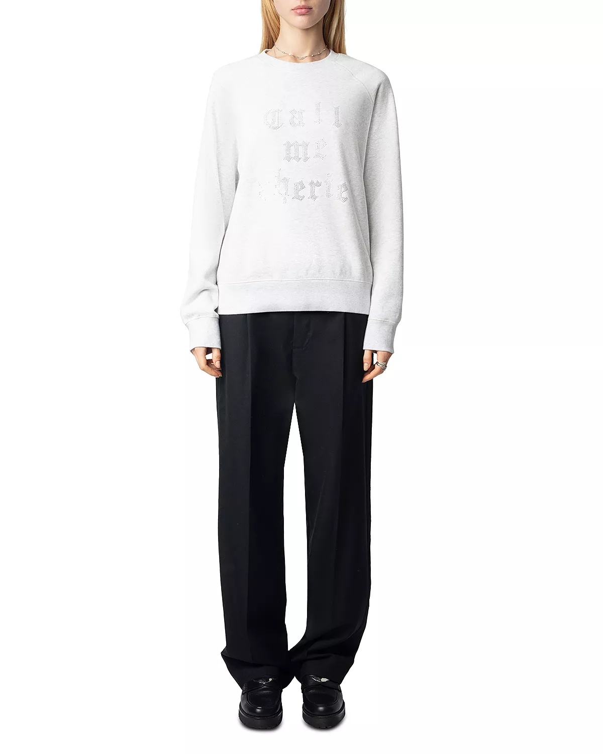 Call Me Cherie Rhinestone Sweatshirt - 2