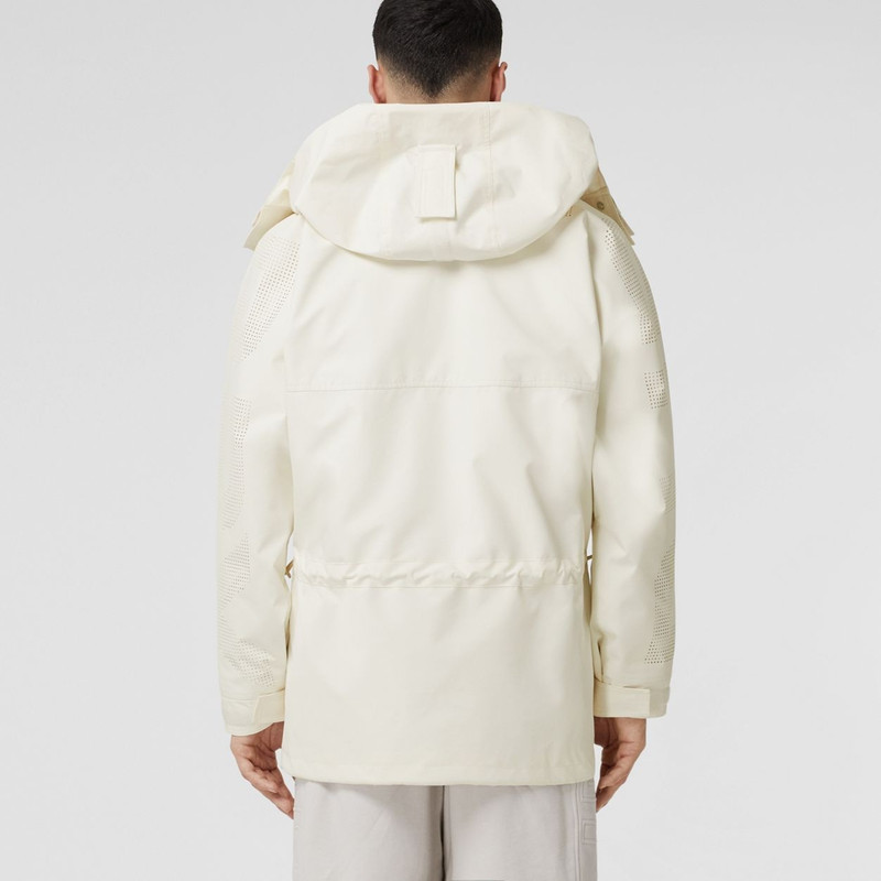 Perforated Logo Technical Oversized Parka 4