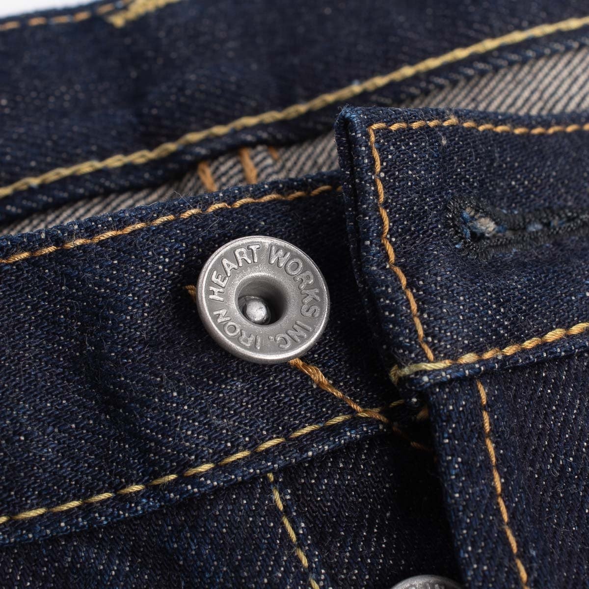 IH-777N 17oz Selvedge Denim Slim Tapered Cut Jeans - Natural Indigo - 8