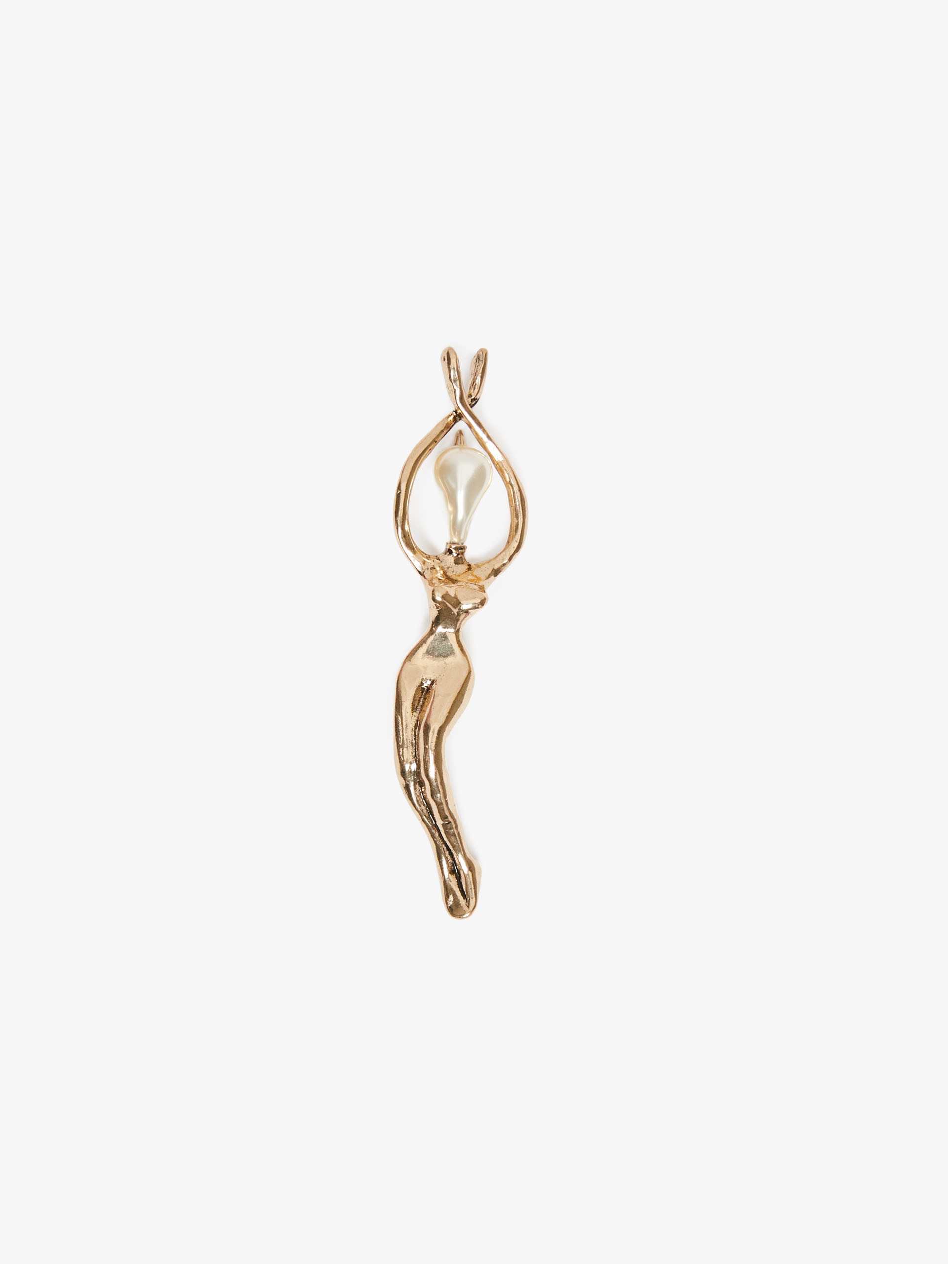 LACUNA Metal and glass brooch - 3