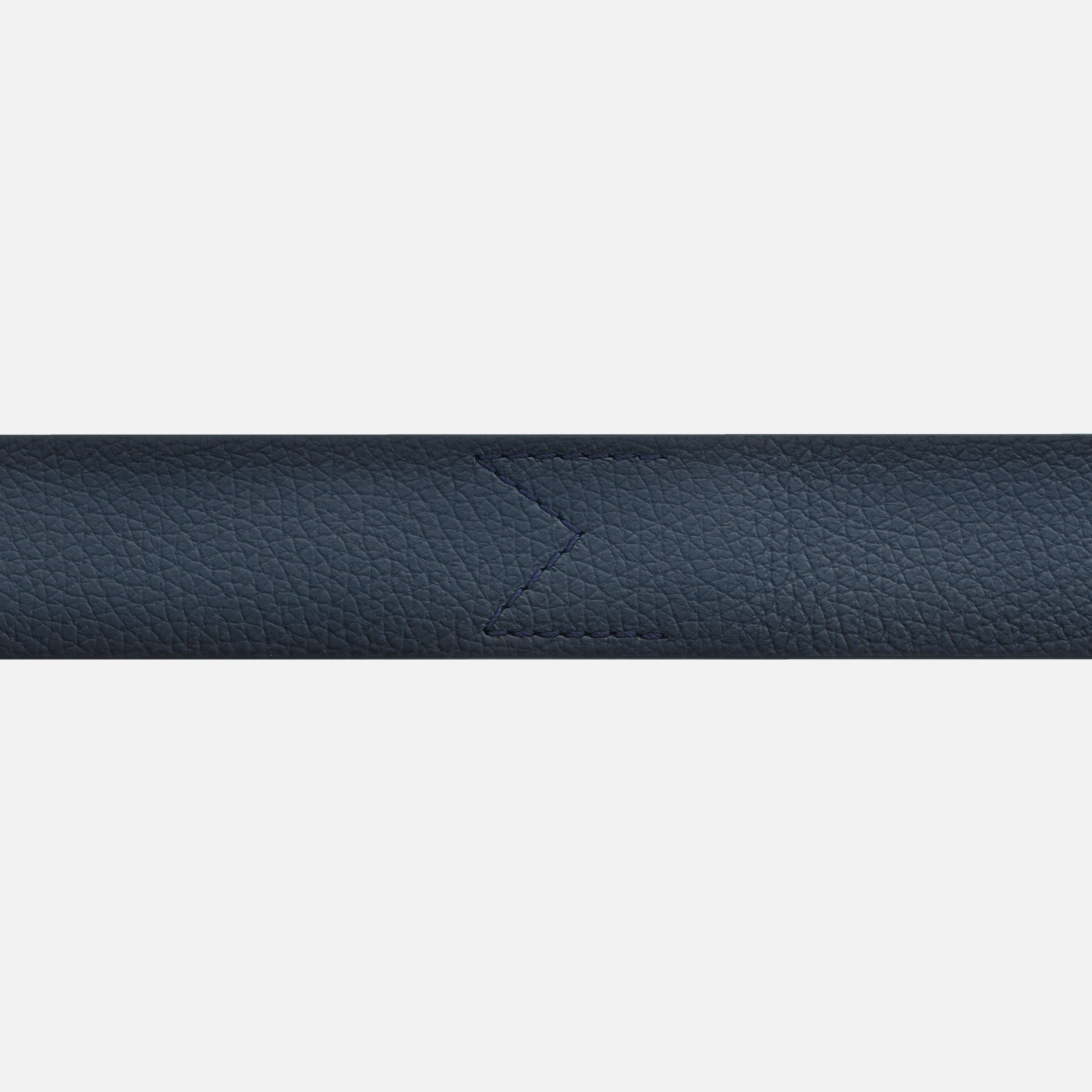 M buckle sfumato blue 35 mm leather belt - 4
