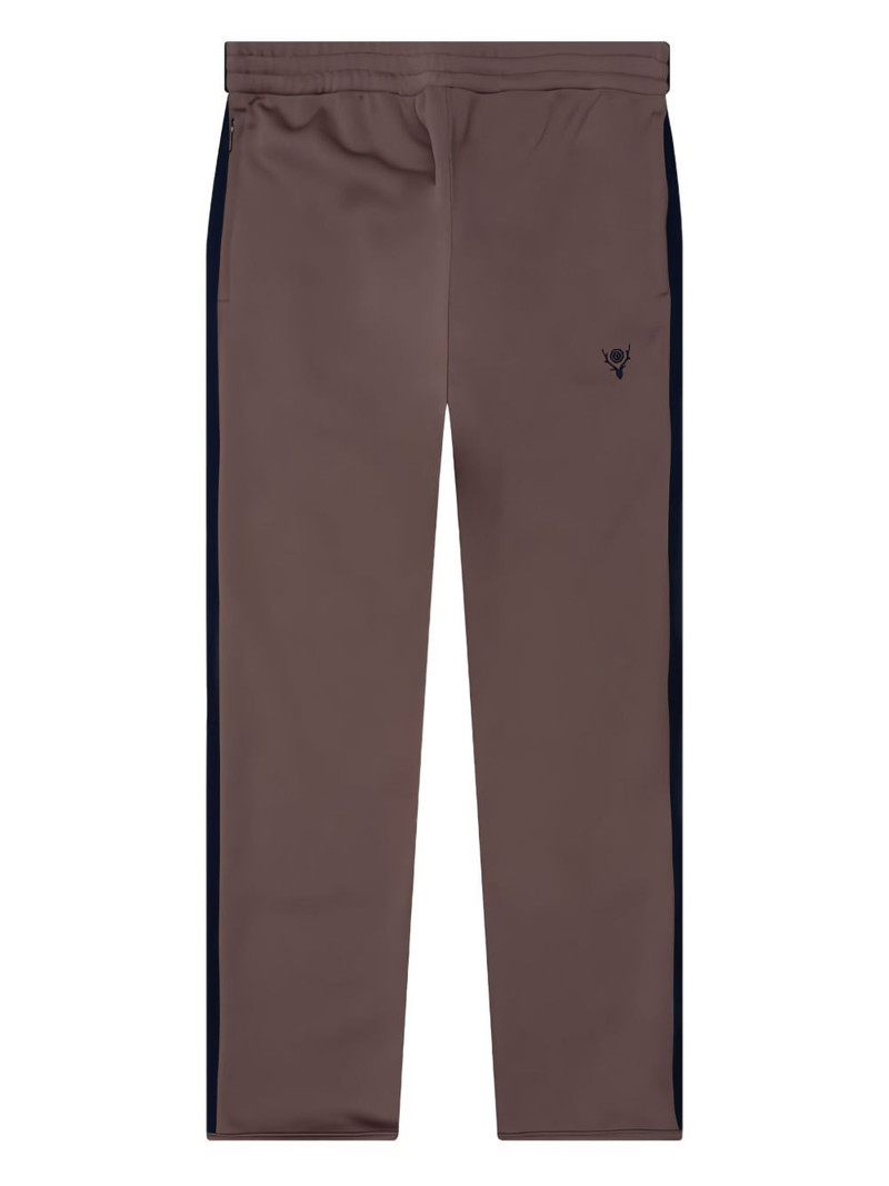 side-stripe zip-pocket track pants 1