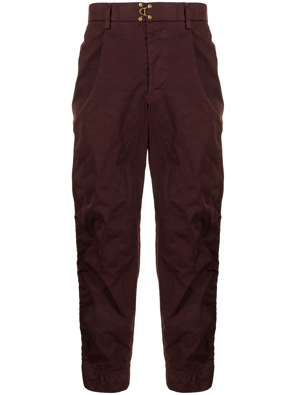 cropped chino trousers - 1