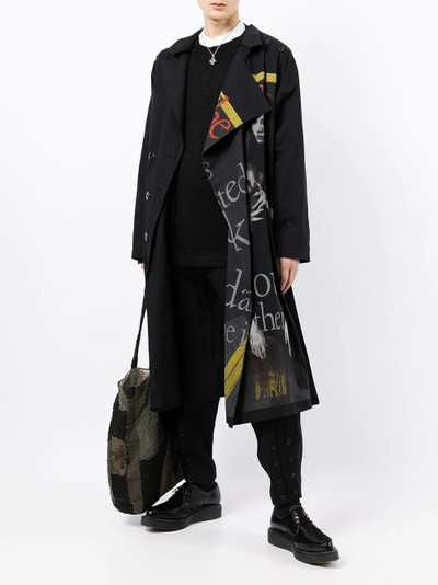 Yohji Yamamoto off-centre front coat outlook