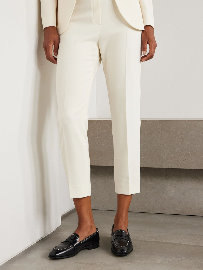 Church's Onyx studded leather loafers Black outlook