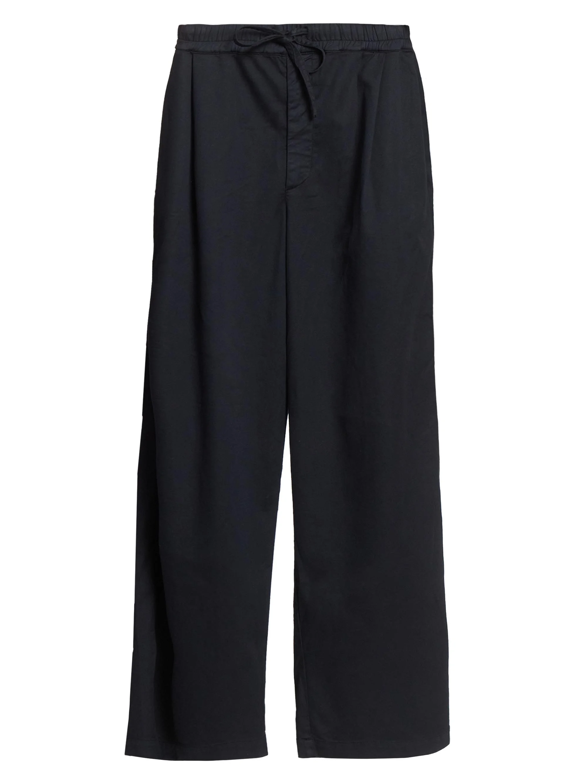 Men Peterson Twill Drawstring Trousers - Faded Black - 1