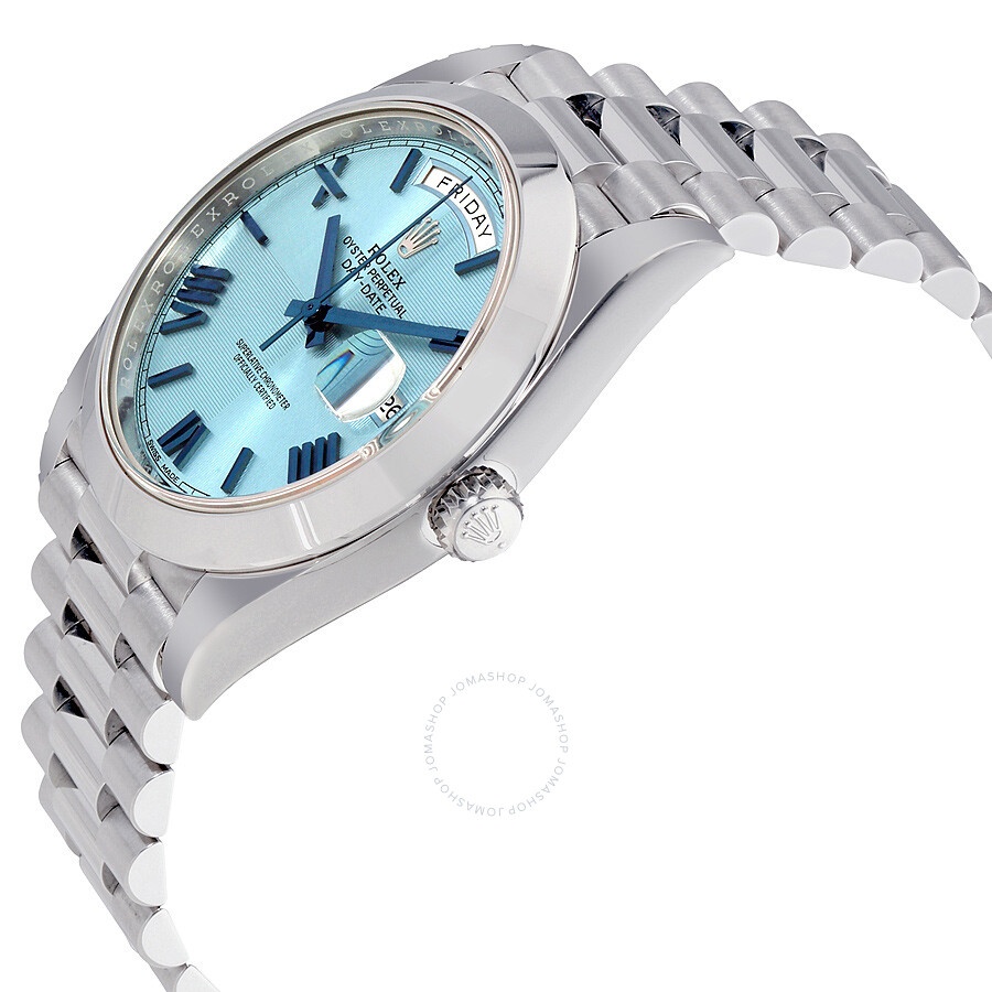 Rolex Day-Date Automatic Ice Blue Dial Platinum Men's Watch 228206IBLSRP - 2