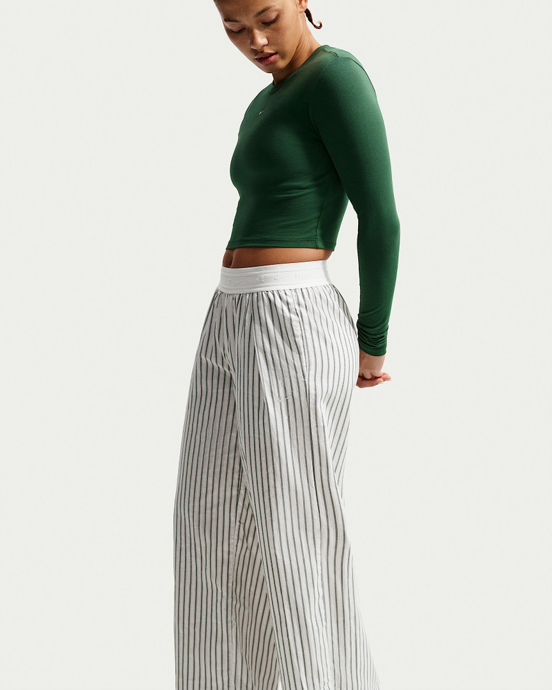 Nike Sportswear Chill Poplin Women's Loose Mid-Rise Woven Striped Pants 4