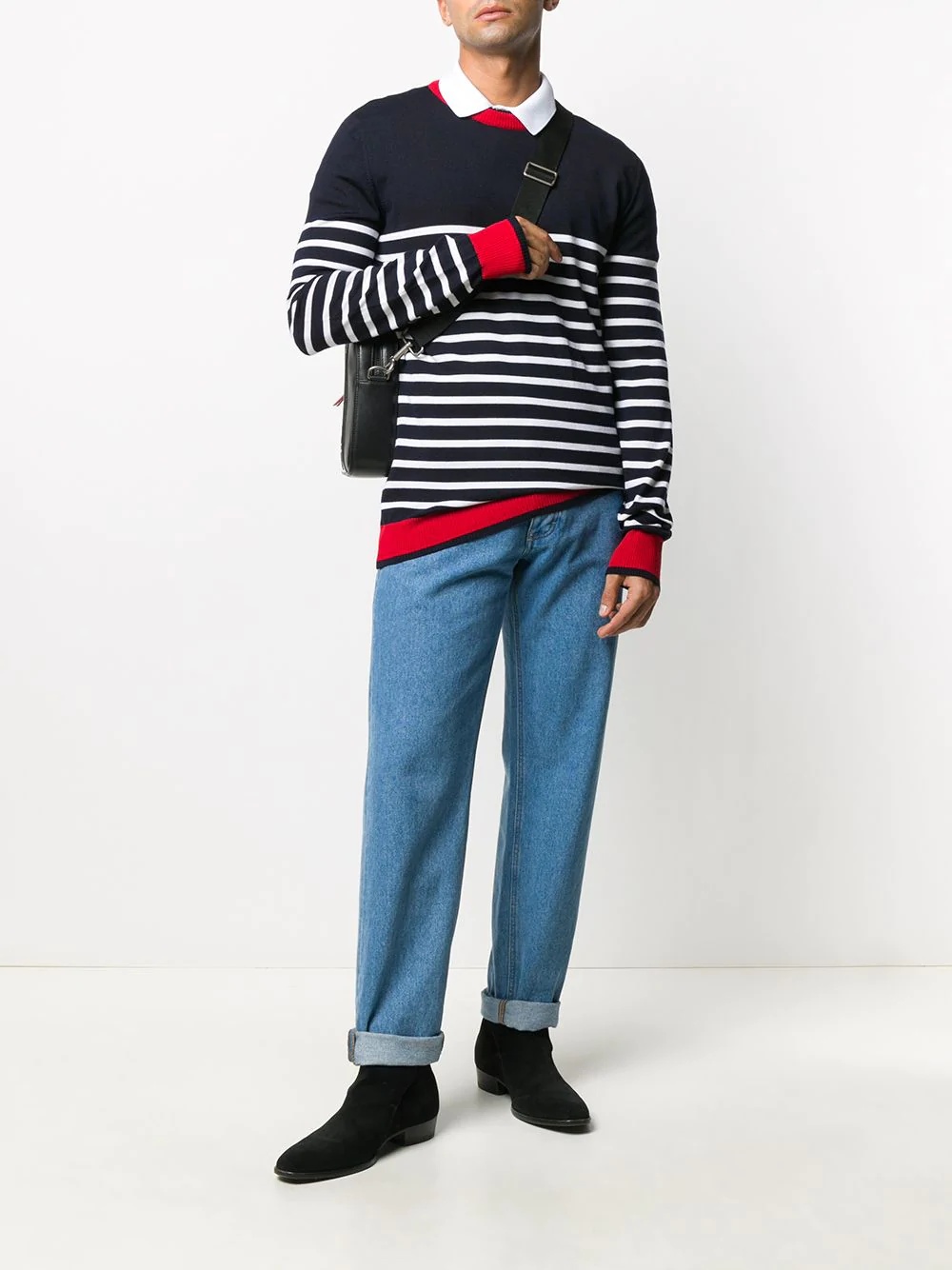 horizontal-stripe jumper - 2