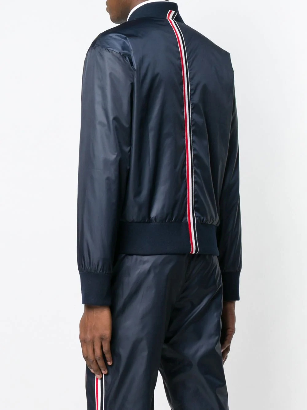 Center-back Stripe Ripstop Bomber - 4