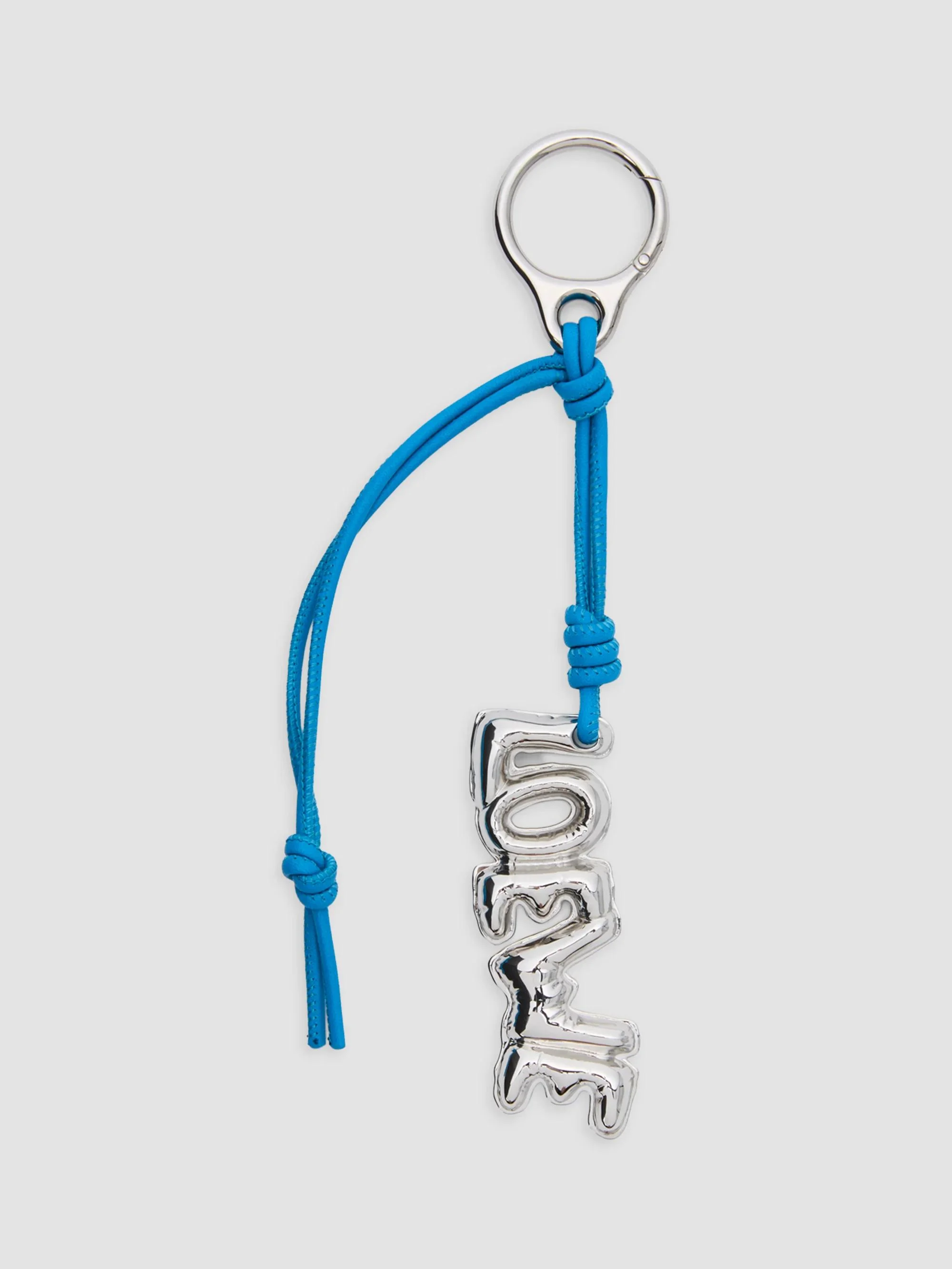 Women's Blown Loewe Leather Cord Charm - Silver - 1