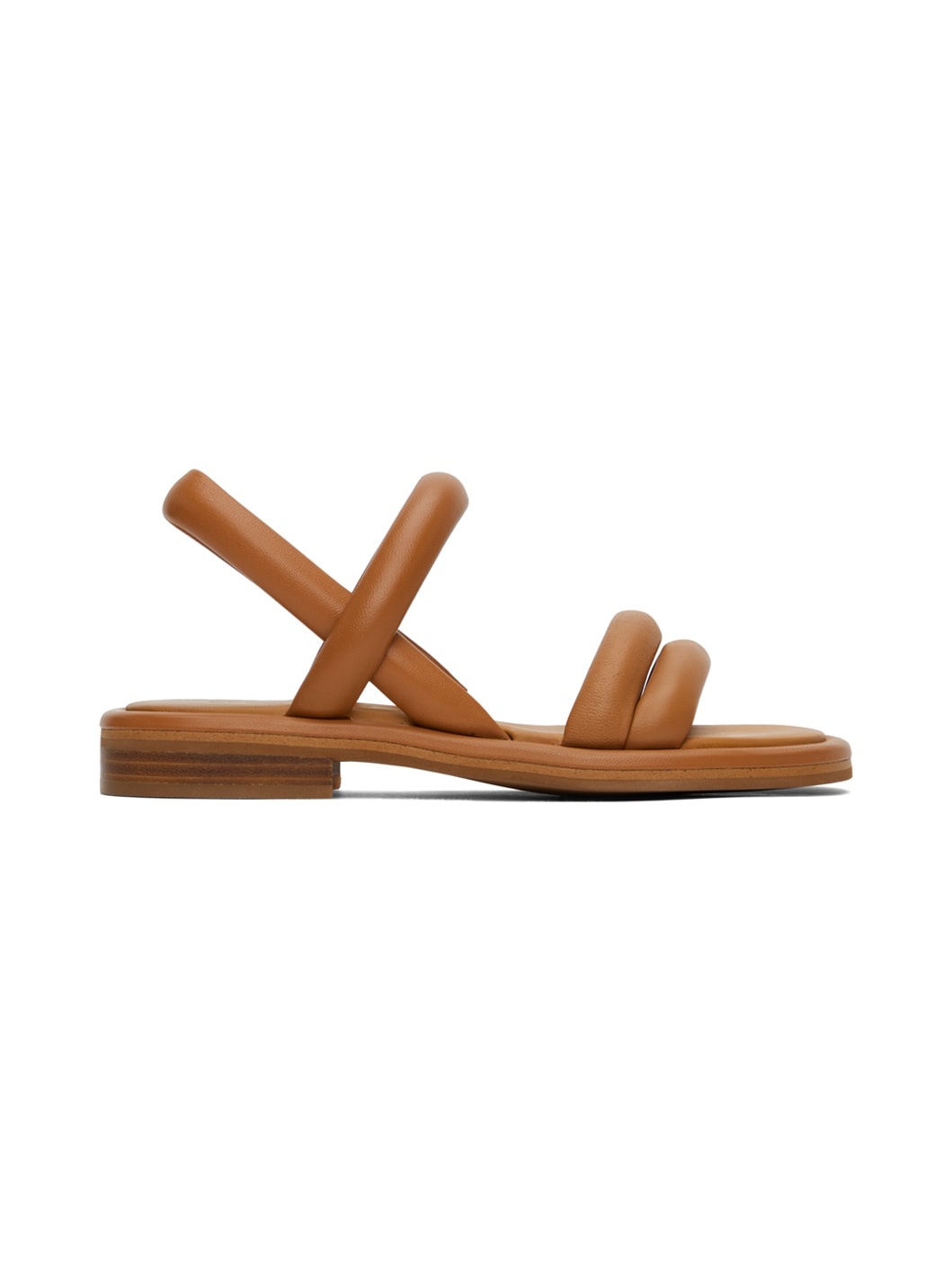 Tan Suzan Flat Sandals - 1