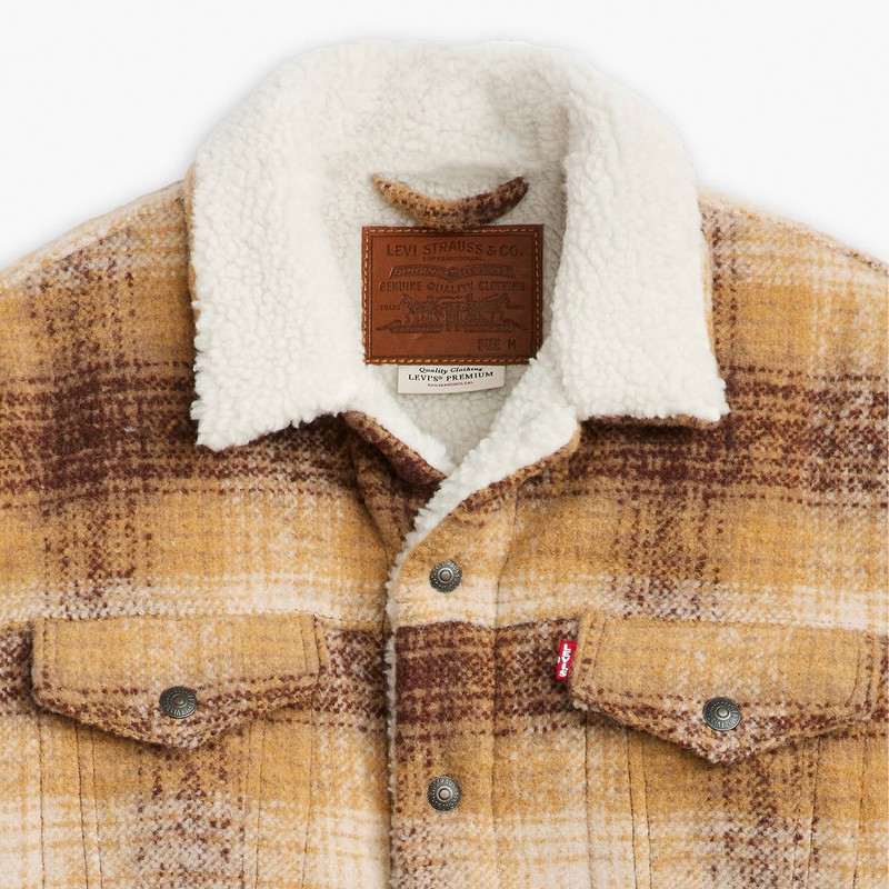 PLAID TYPE III SHERPA TRUCKER JACKET 6
