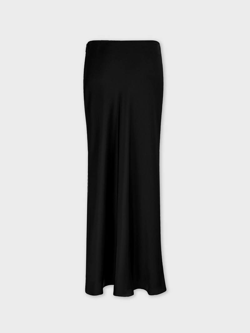 rabanne LONG SATIN SKIRT WITH CHAIN DETAILS outlook