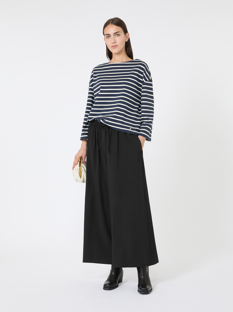 WEEKEND Max Mara ELMO Relaxed-fit wool yarn trousers outlook