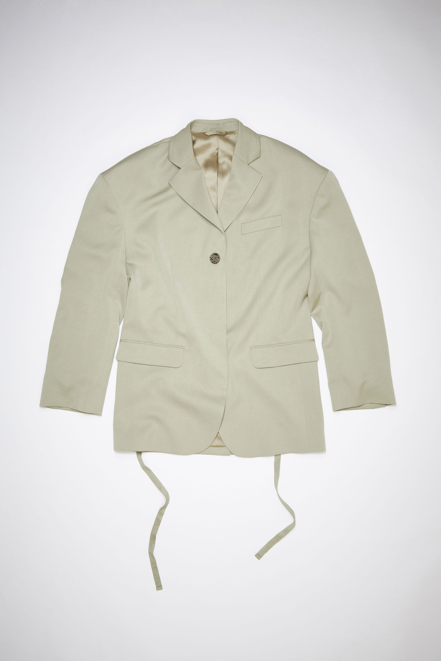 Belted suit jacket - Sage green - 1