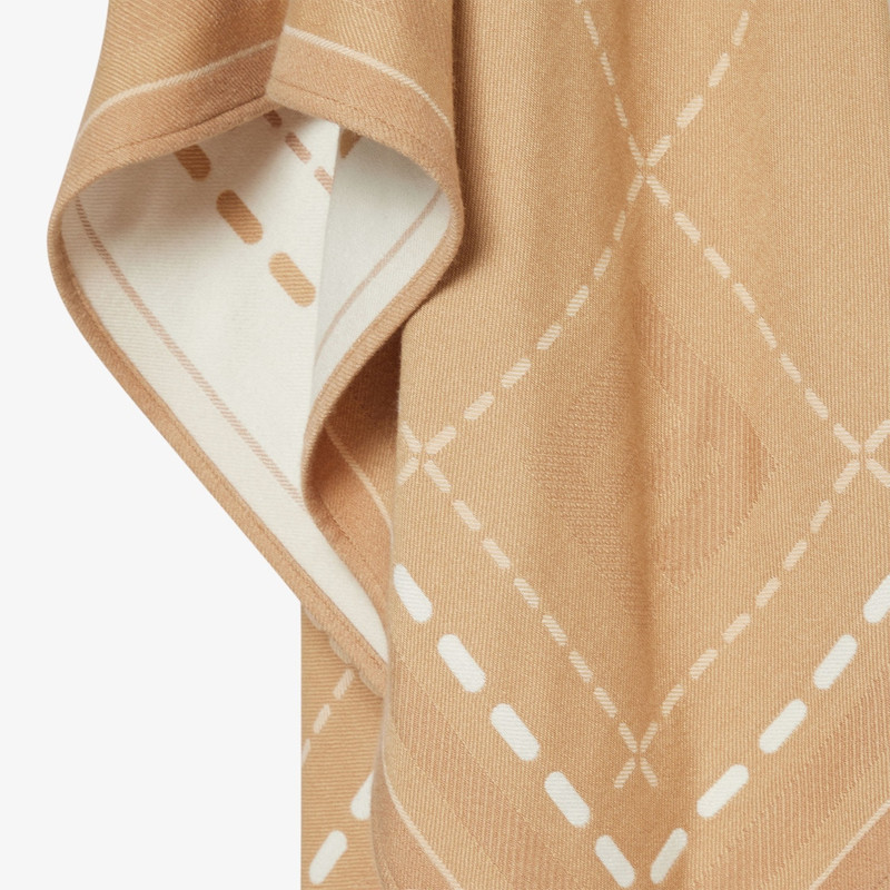 Poncho Beige wool poncho 3